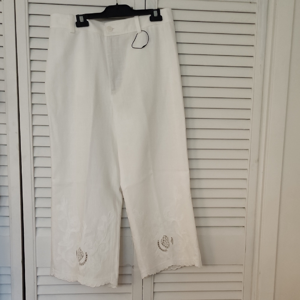 Elegant White Women's Pants
